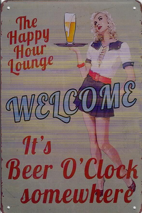 Beer O'Clock- Old-Signs.co.uk
